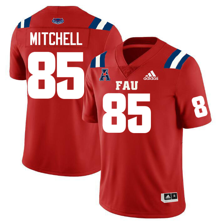 Florida Atlantic Owls #85 Devarius Mitchell College Football Jerseys Stitched-Red